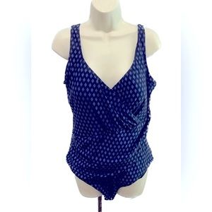 Seekers Essential Australia Women’s One Piece Swimsuit Size 18 Blue Diamond‎